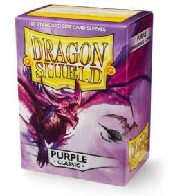 PAQUET DE 100 POCHETTES PROTECTRICES DE CARTES MAUVES CLASSIQUES DRAGON SHIELD